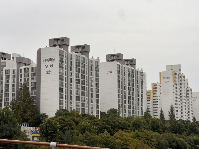 분당 정자동 아파트 전경. 우영탁 기자