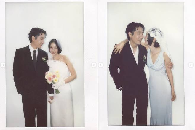 마이키와 김나영 웨딩사진. SNS캡처