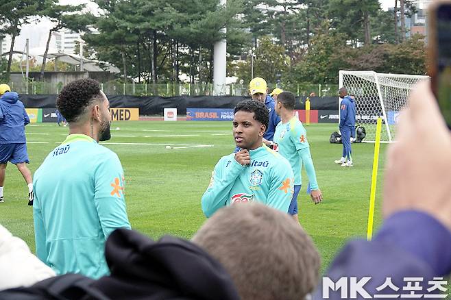 레알 마드리드에서 활약 중인 브라질 축구 대표팀 공격수 호드리구. 사진=이근승 기자