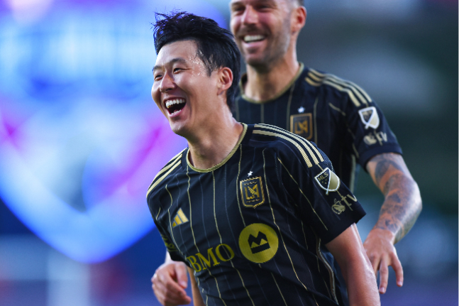 기뻐하는 손흥민. 사진=LAFC
