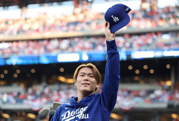 야마모토는 다저스의 3차전 선발로 나선다. 사진= Getty Images/AFP= 연합뉴스 제공