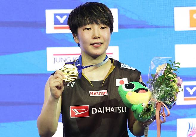 코리아오픈에서 우승한 야마구치 아카네.         수원 | 연합뉴스