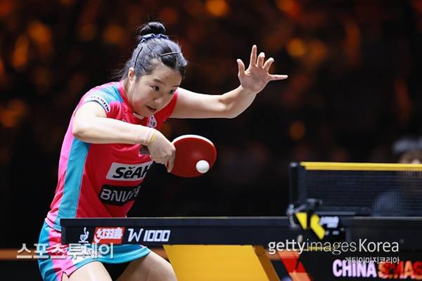 신유빈 / 사진=Gettyimages 제공