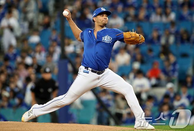 삼성 라이온즈 외국인 투수 헤르손 가라비토. 2025.9.23/뉴스1 ⓒ News1 공정식 기자