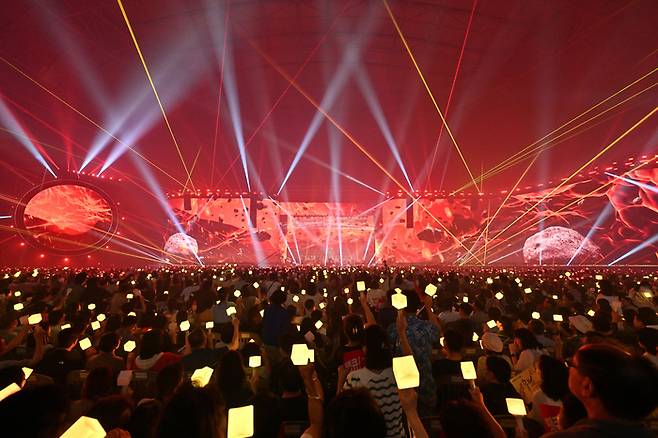 ‘광복 80주년 KBS 대기획 - 조용필 이 순간을 영원히’ 현장 스틸컷. 사진 | KBS