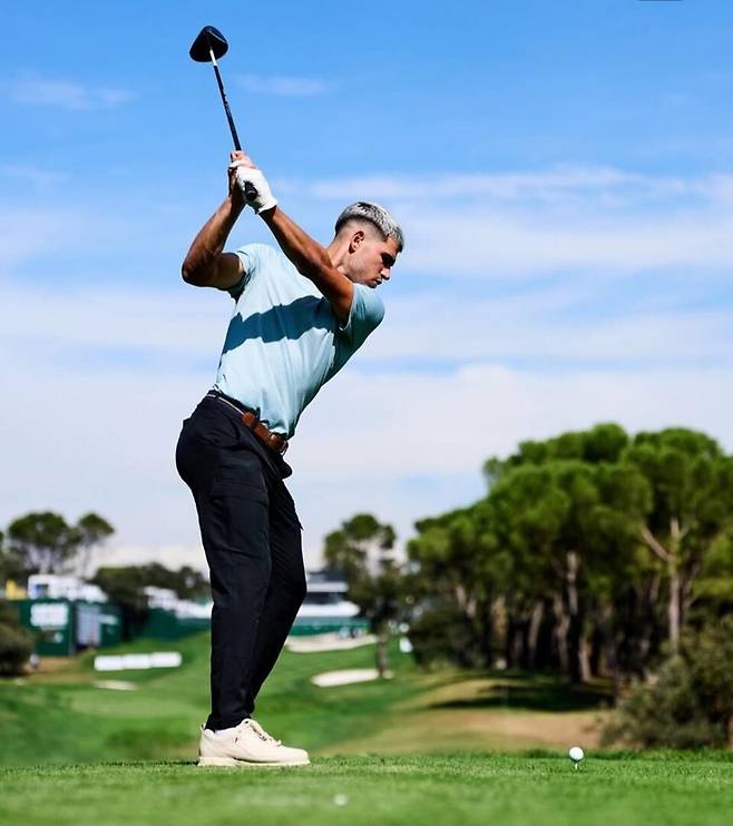 8일 스페인오픈 프로암에 출전한 카를로스 알카라스. 사진/알카라스 인스타그램