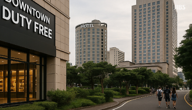 외형은 되살아나고 있다. 하지만 면세 산업의 진짜 회복은, 여전히 이 거리의 벽 너머에 머물러 있다. (편집 이미지)