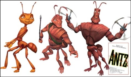 드림웍스 첫 작품 개미.