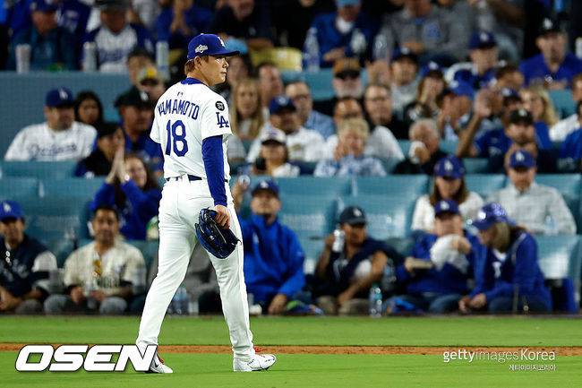 [사진] LA 다저스 야마모토 요시노부. ⓒGettyimages(무단전재 및 재배포 금지)