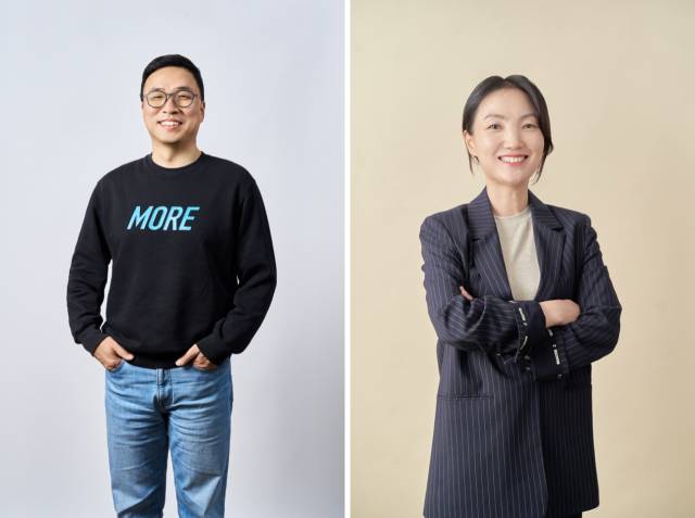 김범섭(왼쪽) 자비스앤빌런즈 대표와 최성희 토스인컴 대표. 사진 제공=각 사