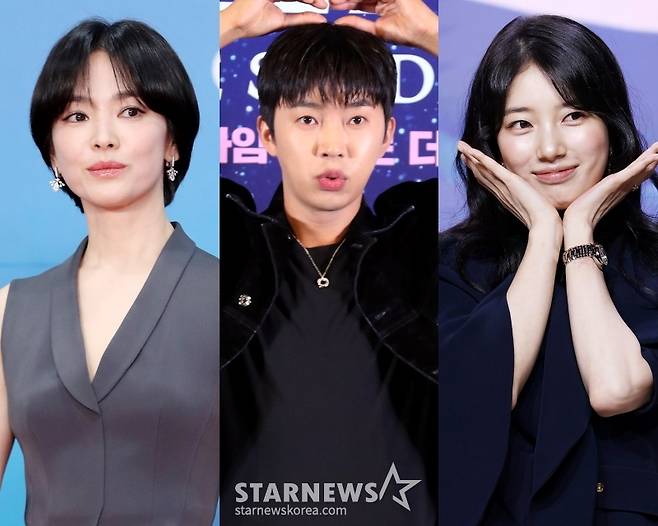 송혜교, 임영웅, 수지 /사진=스타뉴스