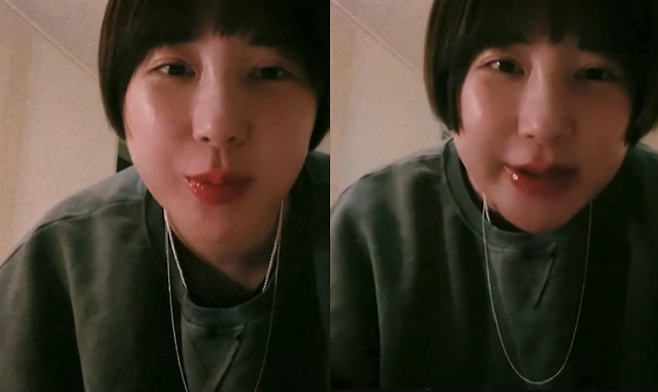 서인영 라이브 방송 캡처.