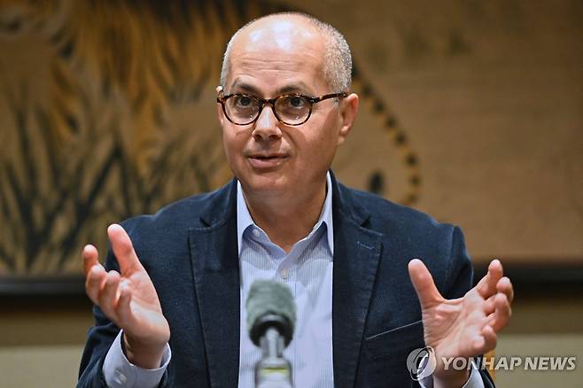 노벨화학상 수상자 오마르 M. 야기 교수 [브뤼셀 AP=연합뉴스]