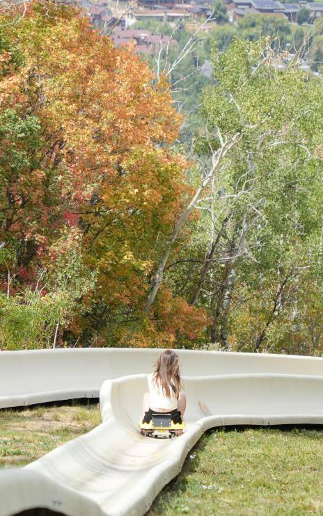 봅슬레이 같은 느낌을 주는 알파인 슬라이더 [사진/성연재 기자]