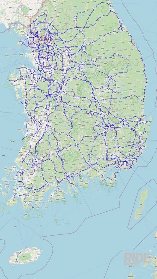 슈퍼크루즈 기능을 사용할 수 있는 전국 고속도로 및 주요 간선도로들
