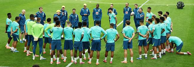 브라질 축구 국가대표팀 공식 훈련

    (서울=연합뉴스) 김성민 기자 = 브라질 축구 국가대표팀 선수들이 9일 서울월드컵경기장에서 공식 훈련을 하고 있다. 2025.10.9