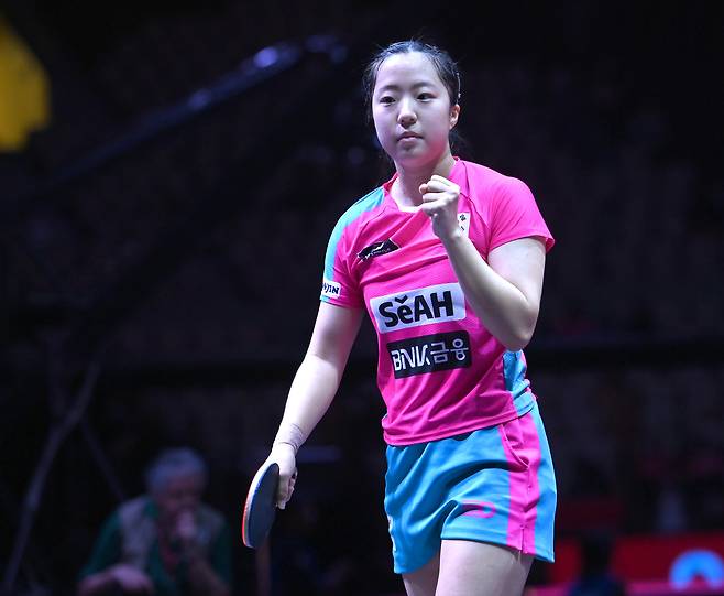 한국 여자 탁구 간판 신유빈. /뉴스1