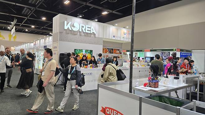 지난 9월 9일 호주 시드니 국제컨벤션센터에서 열린 FFA 한국관 전경. /윤희훈 기자