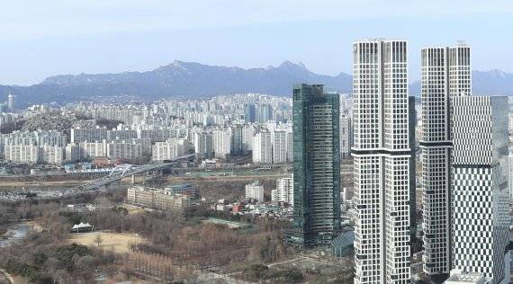 서울 성동구 '아크로 서울 포레스트' 잔경. 뉴시스
