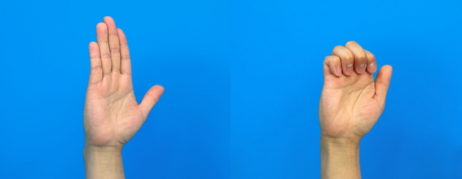 방아쇠 손가락에 좋은 운동법 [강동경희대병원 제공]