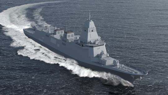 HD현대중공업이 제시한 한국형 차기 구축함(KDDX) 모습. 사진 제공=HD현대중공업