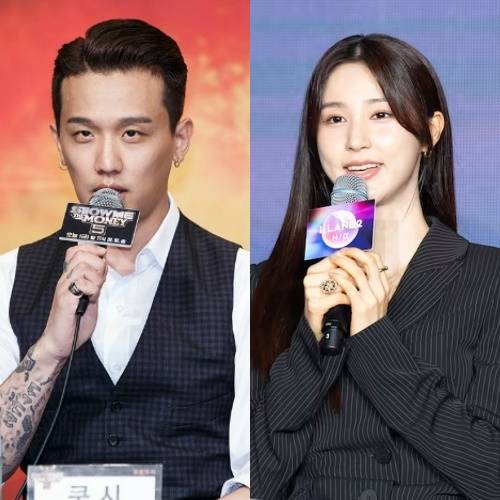 프로듀서 쿠시(왼쪽)와 비비엔이 결혼 소식을 알렸다. 엠넷 제공