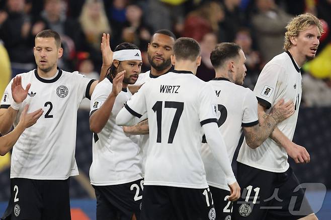 룩셈부르크를 완파한 독일 대표팀. ⓒ AFP=뉴스1