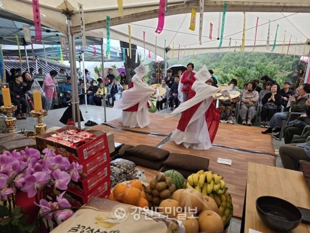 ▲ 금강산 화암사가 11일 국태민안과 불법융창을 기원하는 산신 점안 대재를 봉행했다.