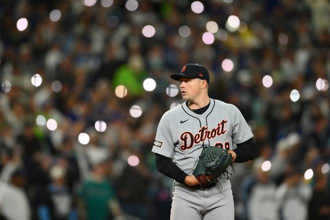 디트로이트 타이거스와 시애틀 매리너스가 아메리칸리그 챔피언십시리즈 진출이 걸린 맞대결을 펼친다. 사진은 디트로이트에서 활약 중인 스쿠발의 모습. /사진=로이터