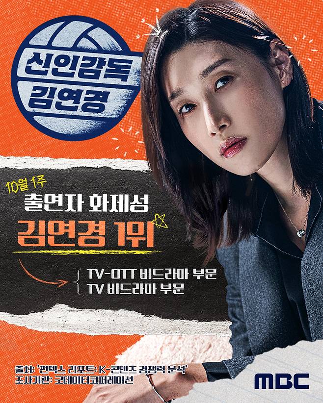 MBC ‘신인감독 김연경’ 포스터.