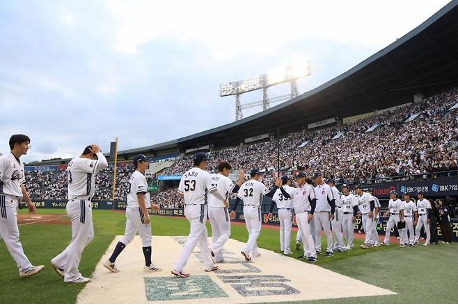두산 베어스 선수단. /사진=두산 베어스 제공