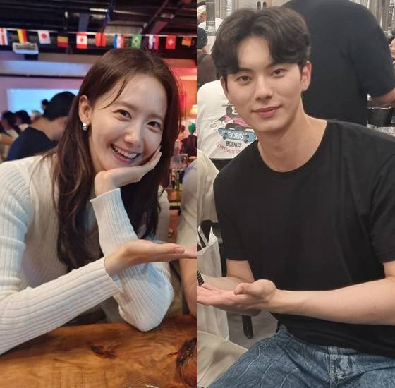 왼쪽부터 임윤아, 이채민 /사진=김광규 인스타그램 캡처