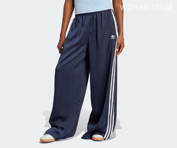 새틴 와이드 레그 트랙 팬츠 9만9천원 아디다스
