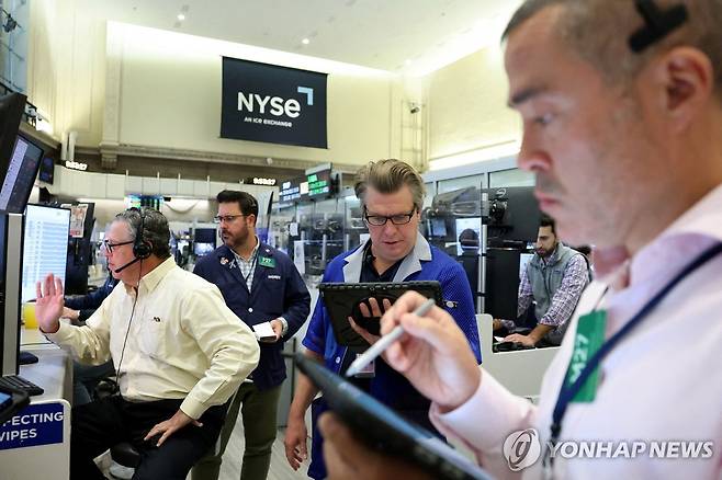 뉴욕 증시 [뉴욕 로이터=연합뉴스]