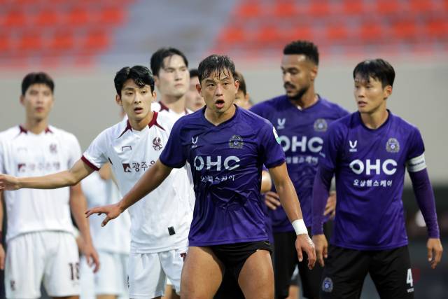 지난달 28일 열린 광주FC와 FC안양의 경기 모습. 한국프로축구연맹 제공