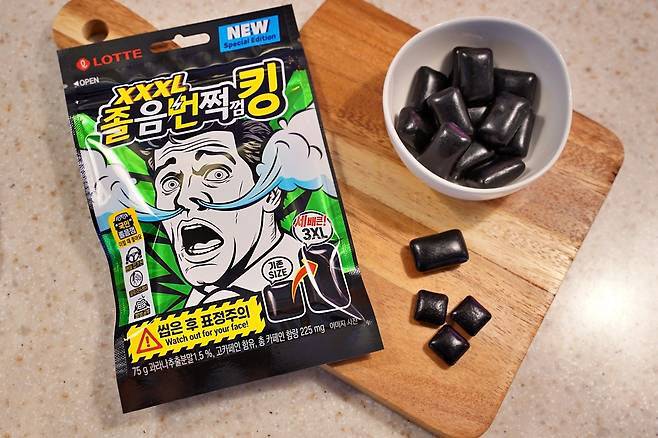 ‘졸음번쩍껌 킹(XXXL)’ 제품. 기존 오리지널 제품보다 크기를 키운 버전이다. (사진=롯데웰푸드)