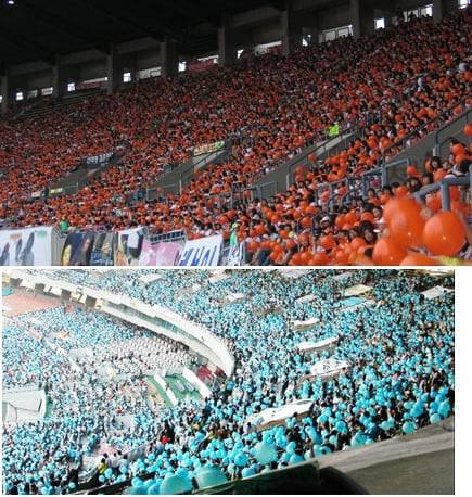 한국연예제작자협회가 주최하는 2000년대 드림콘서트에는 당대 인기가수가 총출동하는 무대였다. 풍선을 든 팬덤이 객석을 메운 모습./ 온라인커뮤니티