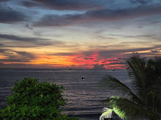 사진= 푸꾸옥 해변의 석양 / 박병창 기자