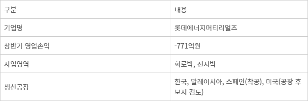 국내 회로박 생산기업 개요