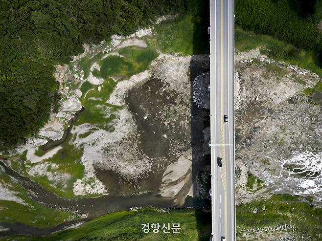 8월 21일 강원 강릉시 오봉저수지 모습. 문재원 기자