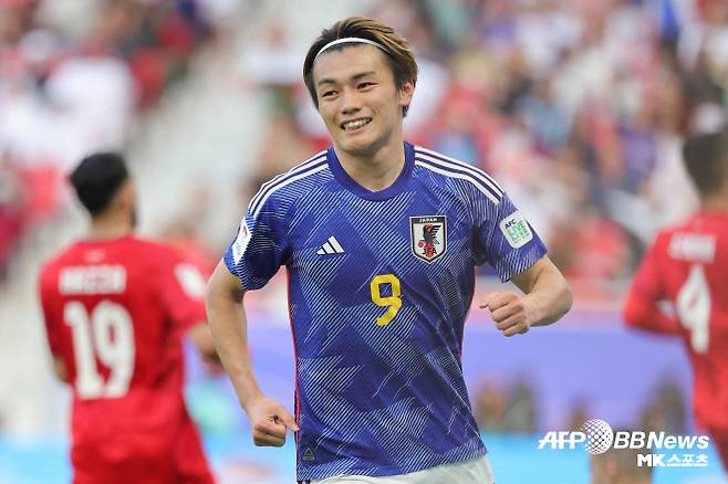 일본 축구 대표팀 공격수 우에다 아야세. 사진=AFPBBNews=News1