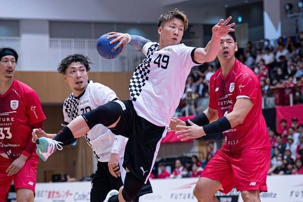 사진 2025/26 시즌 일본 남자 핸드볼 리그 H 지크스타 도쿄와 오사키 오소르의 경기 모습,  사진 출처=오사키 오소르
