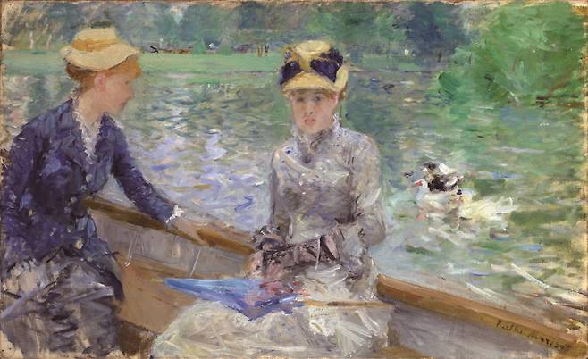 베르트 모리조, 여름날, 1879, 캔버스에 유화, 45.7×75.2㎝, 내셔널 갤러리, 런던. [그림 | 위키미디어]