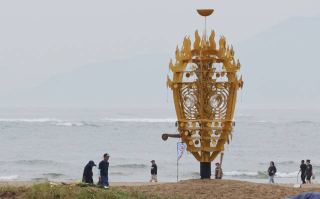 ‘김상돈, 알 그리고 등대’. 정종회 기자 jjh@