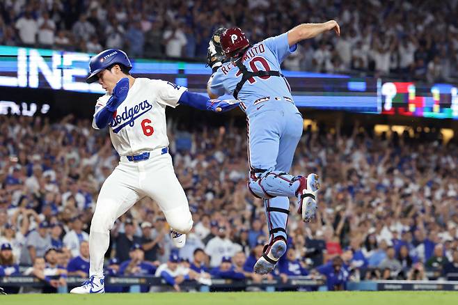 끝내기 득점을 올리는 김혜성. AFP연합뉴스