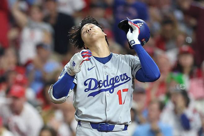 타자 오타니 쇼헤이는 디비전시리즈에서 18타수 1안타로 부진했다. AFP연합뉴스