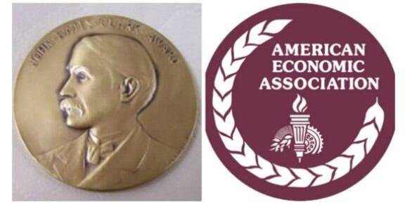 전미경제학회가 젊은 경제학자에게 수여하는 존 베이츠 클라크 메달. /전미경제학회