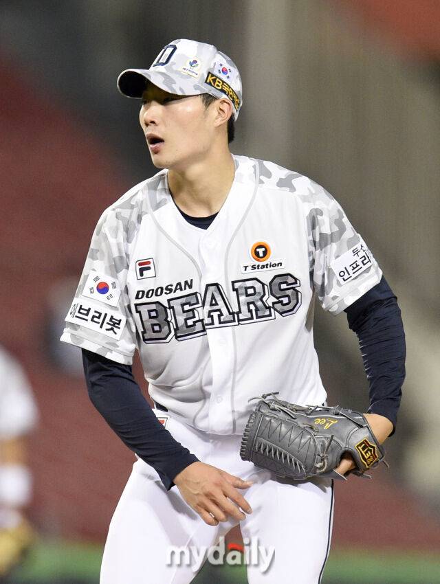 두산 베어스 시절의 이승진./마이데일리