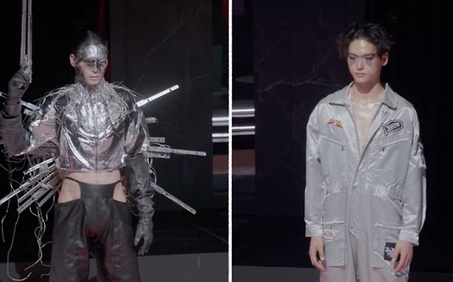 퓨처리즘을 주제로 선보인 '메이크업'. 쿠팡플레이 제공