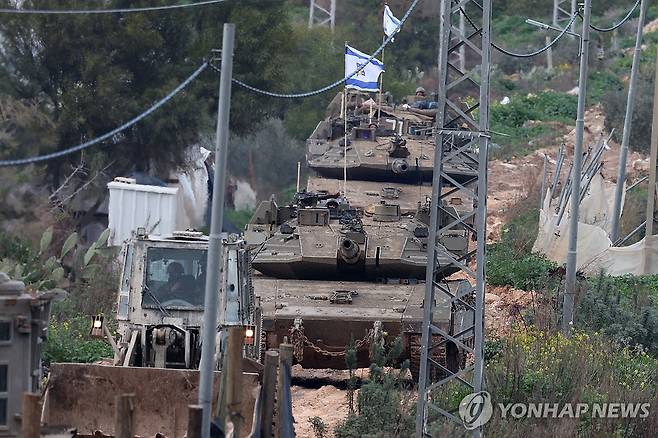 이스라엘 탱크 [EPA=연합뉴스 자료사진. 재판매 및 DB 금지]